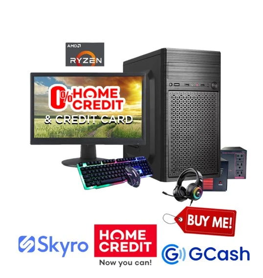 AMD Ryzen 5 3400G Biostar B450 Motherboard  512GB SSD  16gb RAM DDR4  Civo Jo6 Case w/ 700w PSU 20” Monitor RGB Keyboard& Mouse Mouse Pad, AVR, Headset